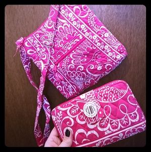 Vera Bradley Crossbody + Wristlet